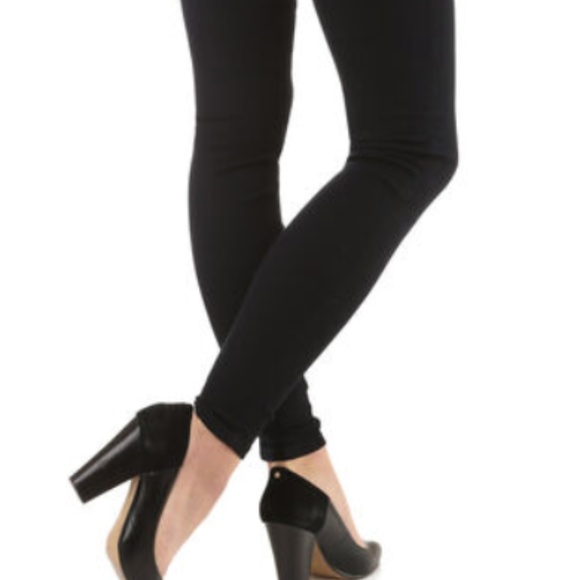 GUESS - Curvy Mid Rise Black Jeggings - Picture 4 of 6